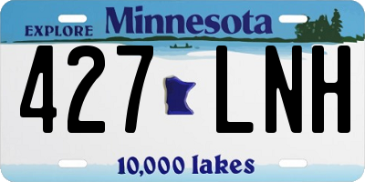 MN license plate 427LNH