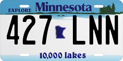 MN license plate 427LNN