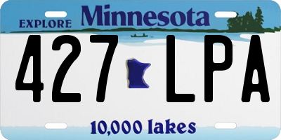 MN license plate 427LPA