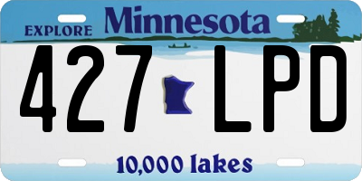 MN license plate 427LPD