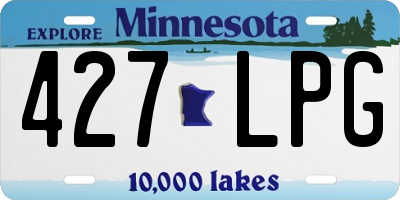 MN license plate 427LPG
