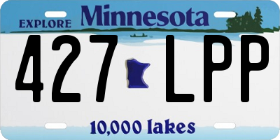 MN license plate 427LPP