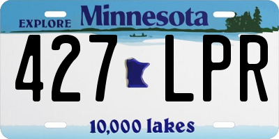 MN license plate 427LPR