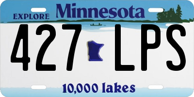 MN license plate 427LPS