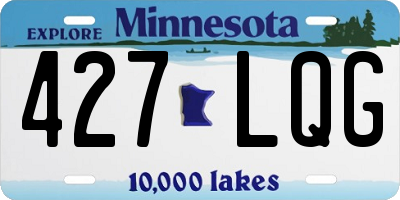MN license plate 427LQG