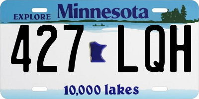 MN license plate 427LQH