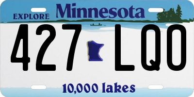 MN license plate 427LQO