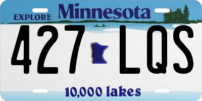 MN license plate 427LQS