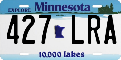 MN license plate 427LRA