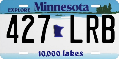 MN license plate 427LRB