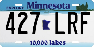 MN license plate 427LRF