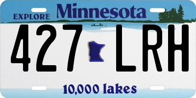 MN license plate 427LRH
