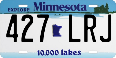 MN license plate 427LRJ