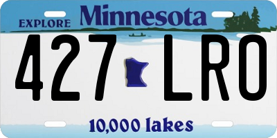 MN license plate 427LRO