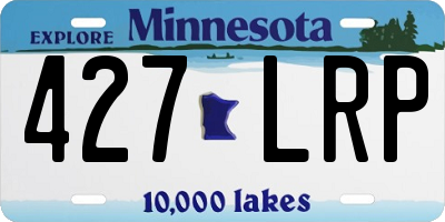 MN license plate 427LRP