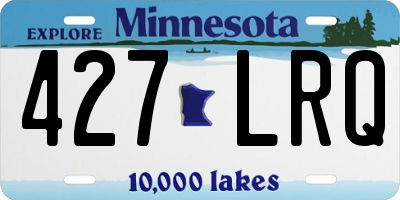 MN license plate 427LRQ