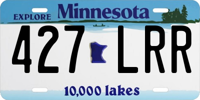 MN license plate 427LRR