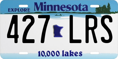 MN license plate 427LRS