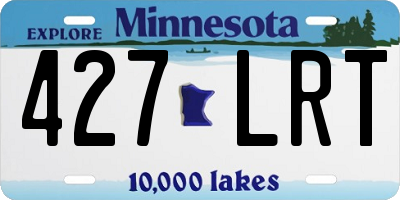 MN license plate 427LRT