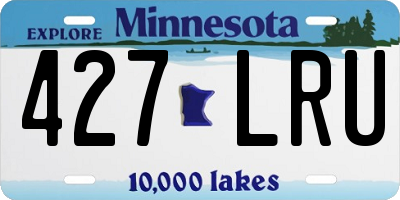 MN license plate 427LRU