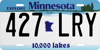 MN license plate 427LRY