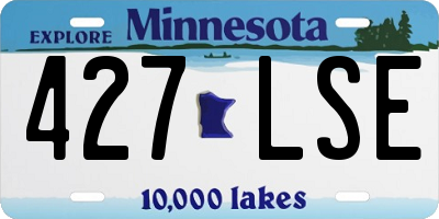 MN license plate 427LSE
