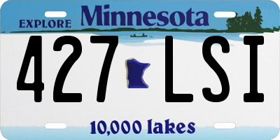 MN license plate 427LSI