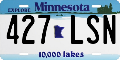 MN license plate 427LSN
