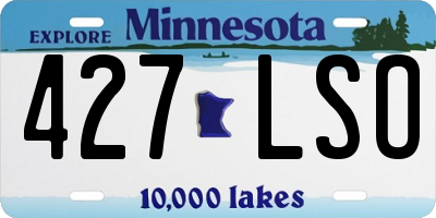 MN license plate 427LSO