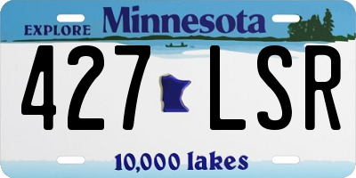 MN license plate 427LSR