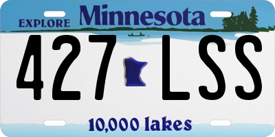 MN license plate 427LSS