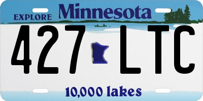 MN license plate 427LTC