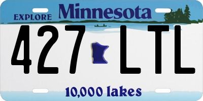 MN license plate 427LTL