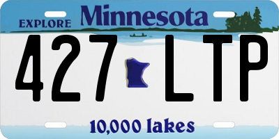 MN license plate 427LTP