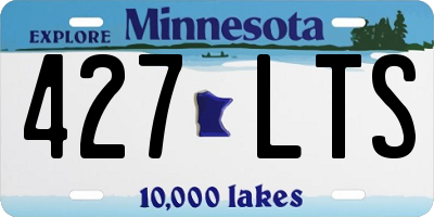 MN license plate 427LTS