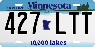 MN license plate 427LTT