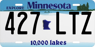 MN license plate 427LTZ