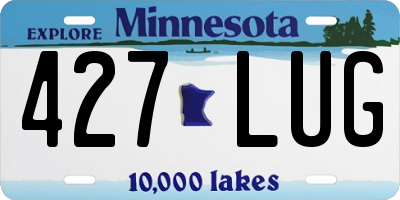 MN license plate 427LUG