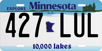 MN license plate 427LUL
