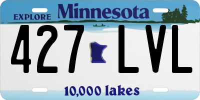 MN license plate 427LVL