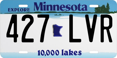 MN license plate 427LVR