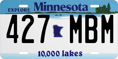 MN license plate 427MBM