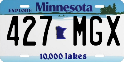 MN license plate 427MGX