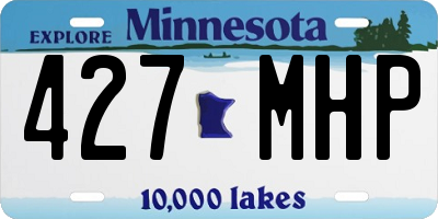 MN license plate 427MHP