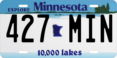 MN license plate 427MIN