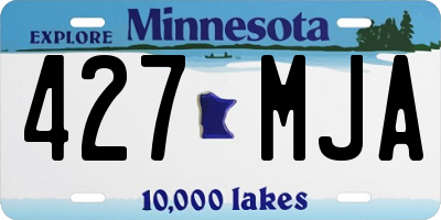 MN license plate 427MJA