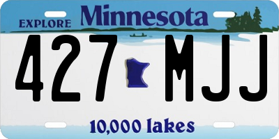 MN license plate 427MJJ