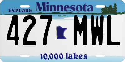 MN license plate 427MWL