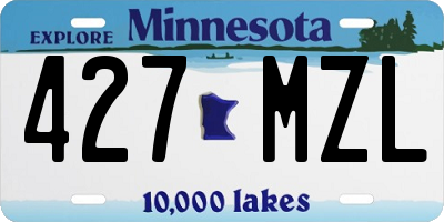MN license plate 427MZL