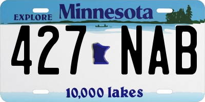 MN license plate 427NAB